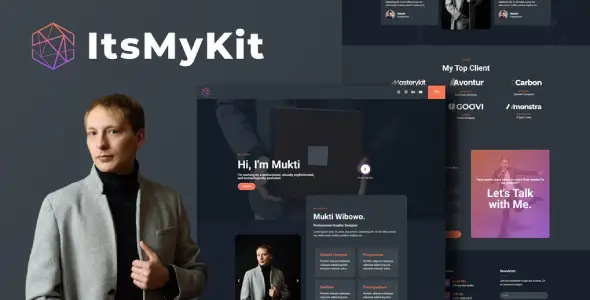 ItsMyKit – Dark Creative Portfolio Elementor Template Kit