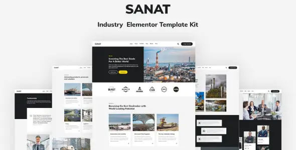 Sanat – Industry Elementor Template Kit