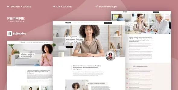 Fempire – Business Coach Elementor Template Kit