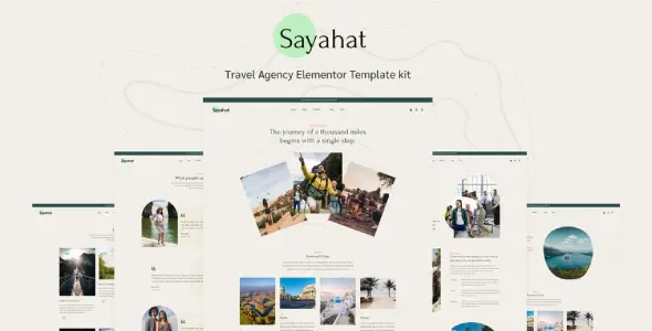 Sayahat – Travel Agency Elementor Template kit