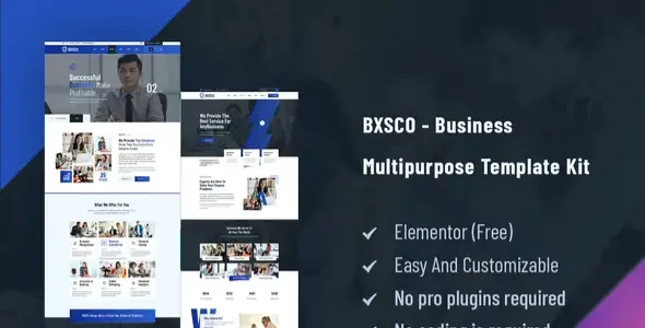 BXSCO – Business Multipurpose Elementor Template Kit
