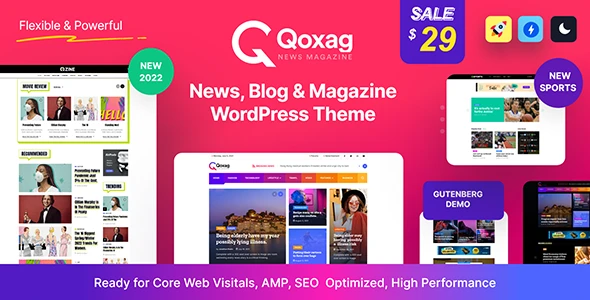 Qoxag – WordPress News Magazine Theme