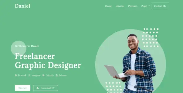 Daniel – Personal Freelancer Elementor Template Kit