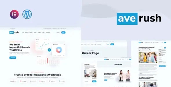 Averush – Digital Marketing & Creative Agency Elementor Template Kit