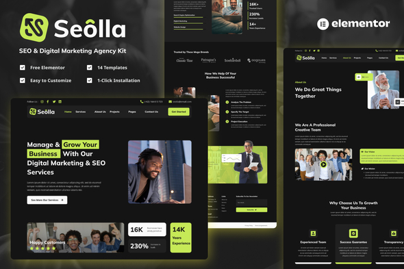 Seolla - SEO & Digital Marketing Agency Template Kit