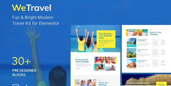 WeTravel – Travel and Tourism Template Kit