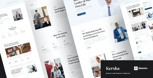 Kersha – Business Coach Elementor Template Kit