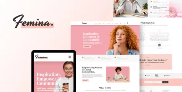 Femina – Feminine Business Elementor Template Kit